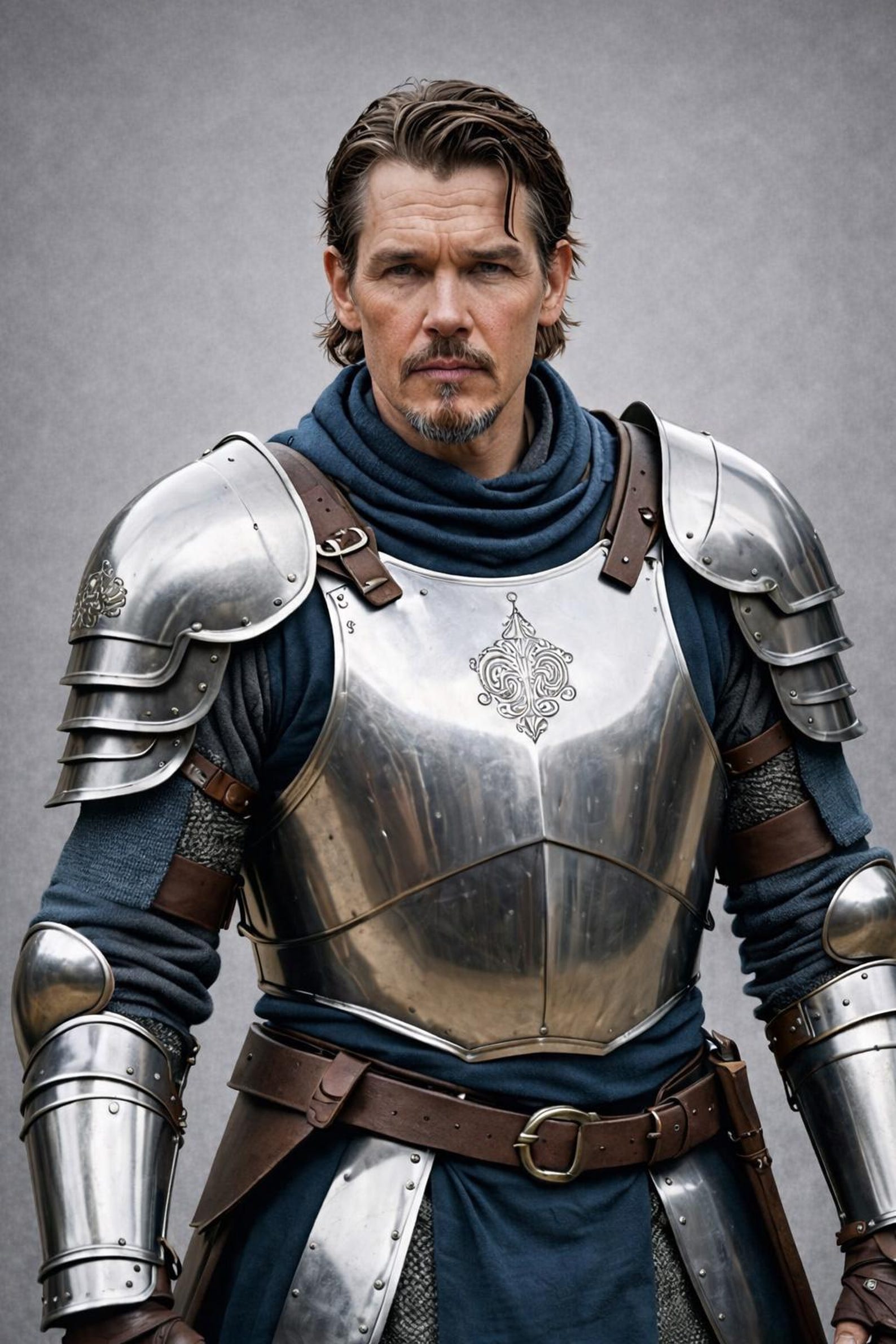 Medieval Half Body Armor Outfit, Steel Knight Warrior Suit, LARP Cosplay Halloween Renaissance Fair Costume