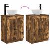 Bathroom Vanity with Sink Smoked Oak