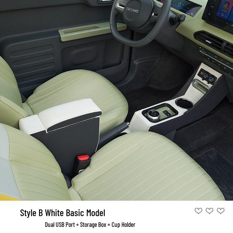 Panda Mini Armrest Box for Electric Vehicle Interior Modification