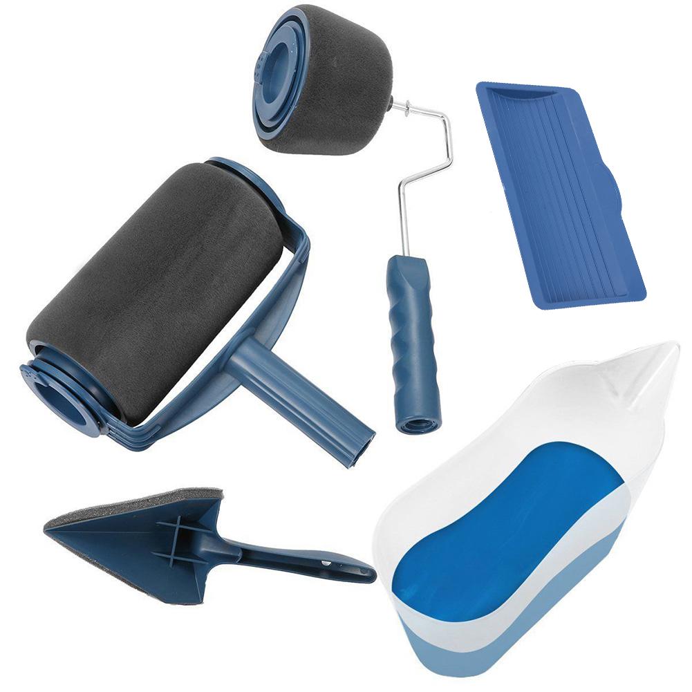 Paint Brush Roller Corner Brushes Set Household Wall Decorative Paint Rolling Brush Professional DIY Painting Brush Handle Tool