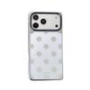 Electroplated Polka Dot Square Mirror Case for iPhone 14/13 & Apple 17/16/15 PROMAX with Drop Protection