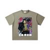 260 GSM Double Yarn 32 Count 100% Cotton Jojo_s Bizzare V2 Jotaro Print Unisex Heavy Cotton T Shirt
