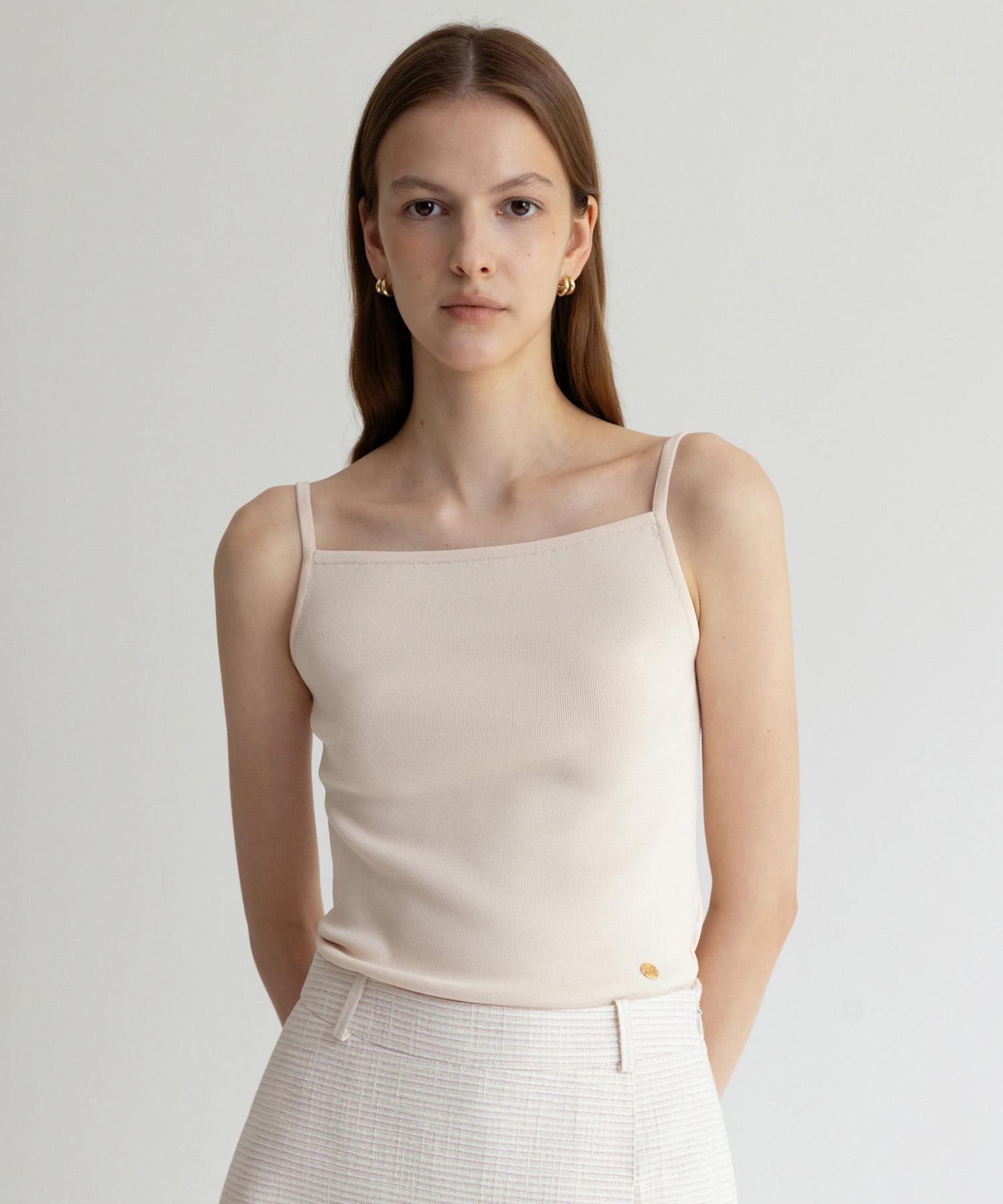 Towave Nuus Knit Sleeveless Beige Pink/Free