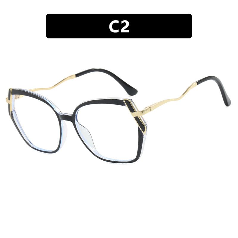 Irregular TR90 Frame Anti Blue Light Glasses for Women Fashionable Leopard Print Glasses Frame 2025 Computer Goggles