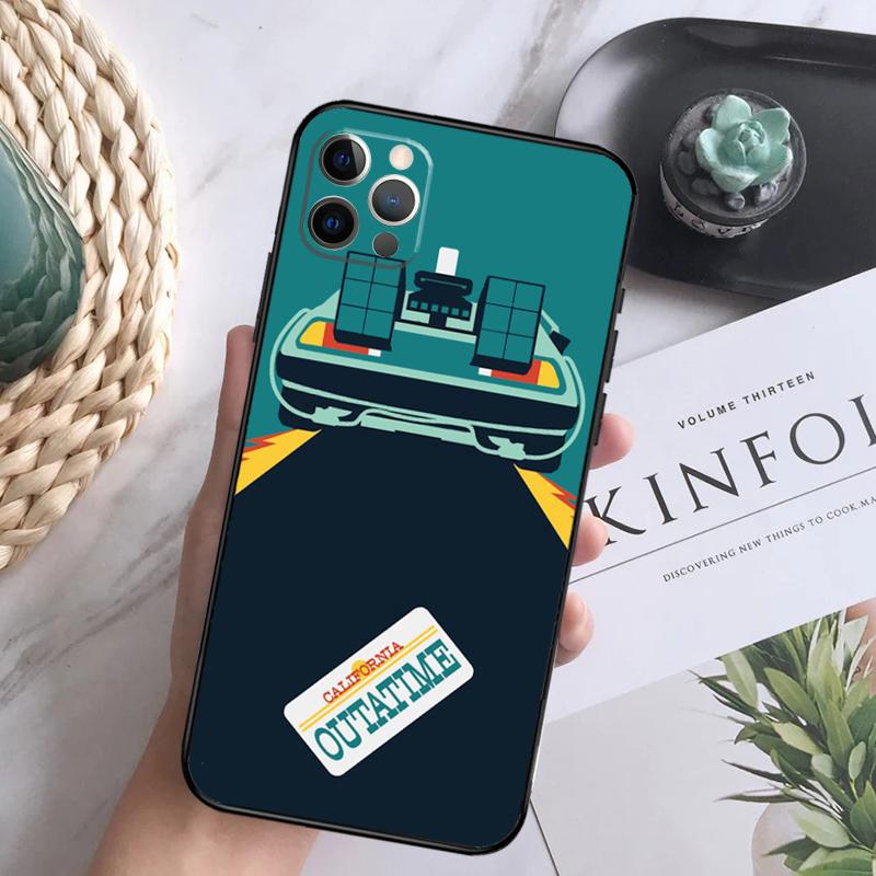 Back To the Future Movie Phone Case For iPhone 16 Pro 11 12 13 14 15 Pro Max Mini XS X XR 7 8 16 Plus Cover Coque