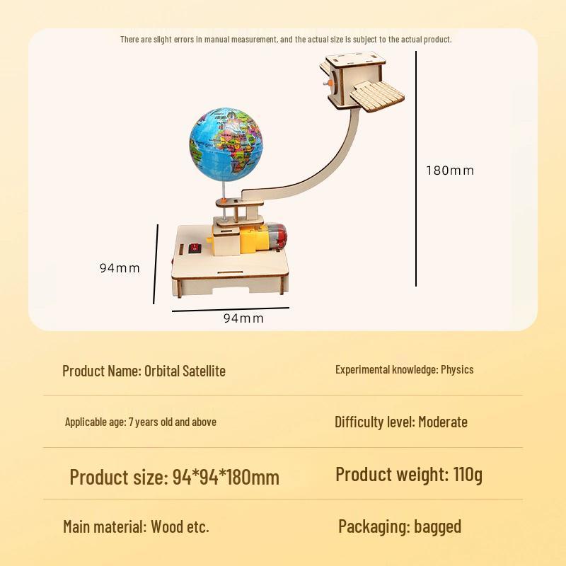 STEM Education DIY Aviation Orbital Satellite Model for Elementary Students
