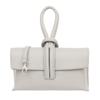 Women's Leather Handbag Vera Pelle Nodo Grey