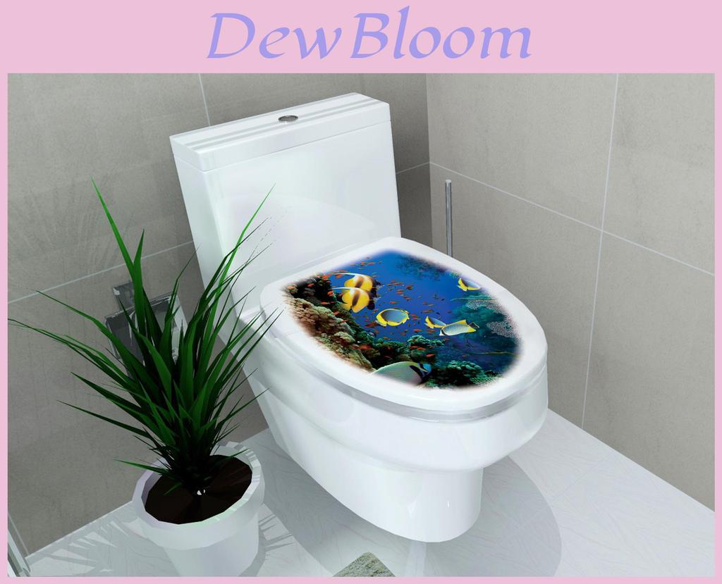 Marine Animals Wall Sticker Pvc Removable Waterproof Decal For Bathroom And Living Room Decor