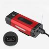 Bicycle Aluminum Alloy Headlights with 800 Lumens, Large Capacity, Strong Light, Long-distance Outdoor Cycling Lights, and Red and Blue Warning Lights