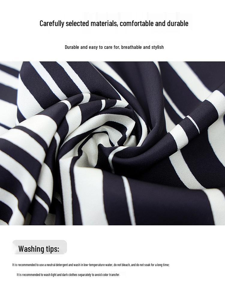 Sommer-Midikleid im chinesischen Stil für junge Mütter – Kurzärmlig, locker, Fake-Zweiteiler-Design für Frauen mittleren Alters