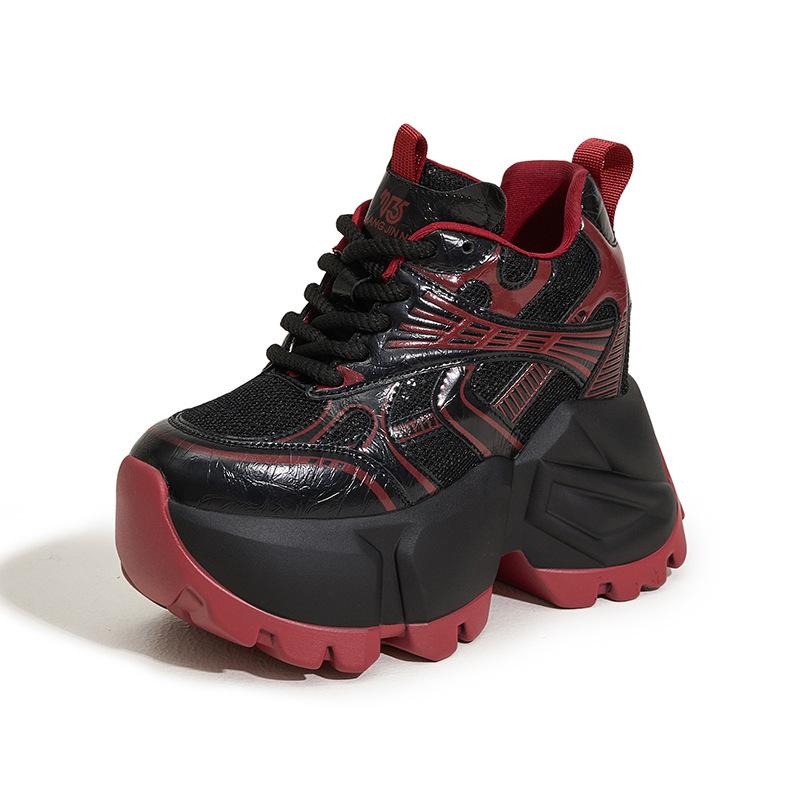 Plateau Dad Schuhe Damen 2025 Herbst und Winter neu silber klein innenhöhermachend Damenschuhe vielseitige lässige Sportschuhe