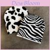 Zebra Pattern Knit Beanie For Winter And Fall Warmth With Stylish High Top Fit For Men And Women