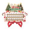 Advent Advent Calendar Decoration, Wooden Christmas Calendar Sign for Entryway Shelf Tabletop Display and Home Styling