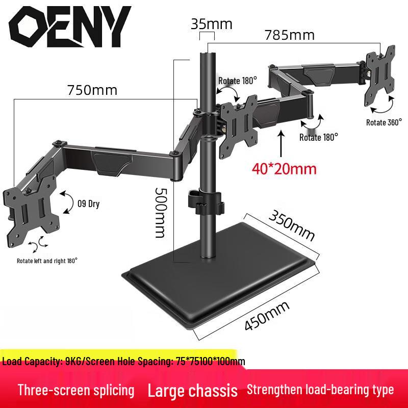 oeny Triple Monitor Desk Mount Arm for 22-32 inch Monitors
