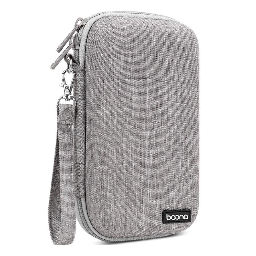 Hard EVA Power Bank Storage Bag Large Capacity Dust Proof Cable Organizer Pouch Shockproof Multi-Function Electronic Gadget Bag