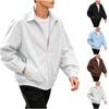 Men's Lightweight Two-Piece Jacket, Long Sleeve Collared Casual Top for Spring Fall