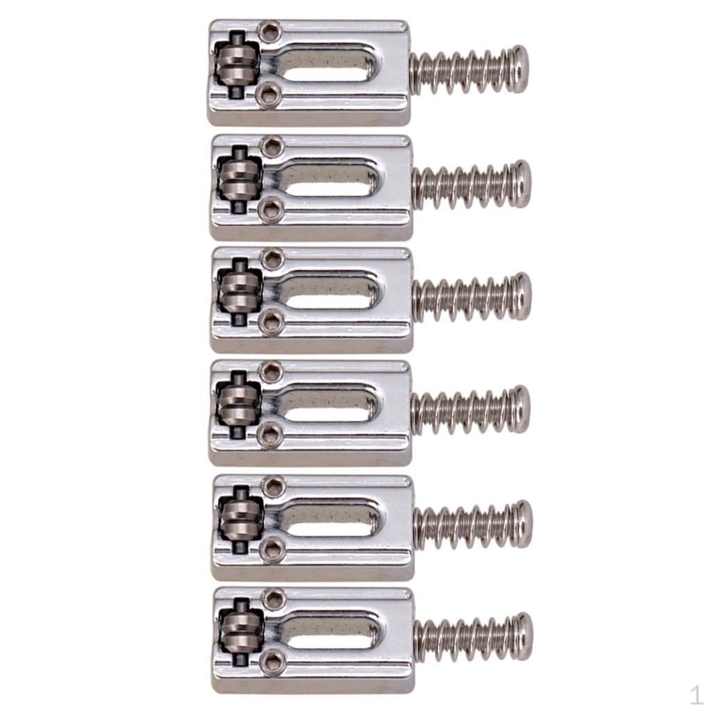 6 Pieces Saddle String Saddles for Electric Guitar