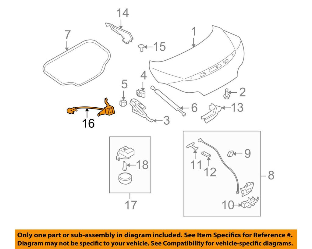 Genuine Nissan Trunk Opener Switch Assembly for Skyline Coupe, Part Number 25380-JL30B