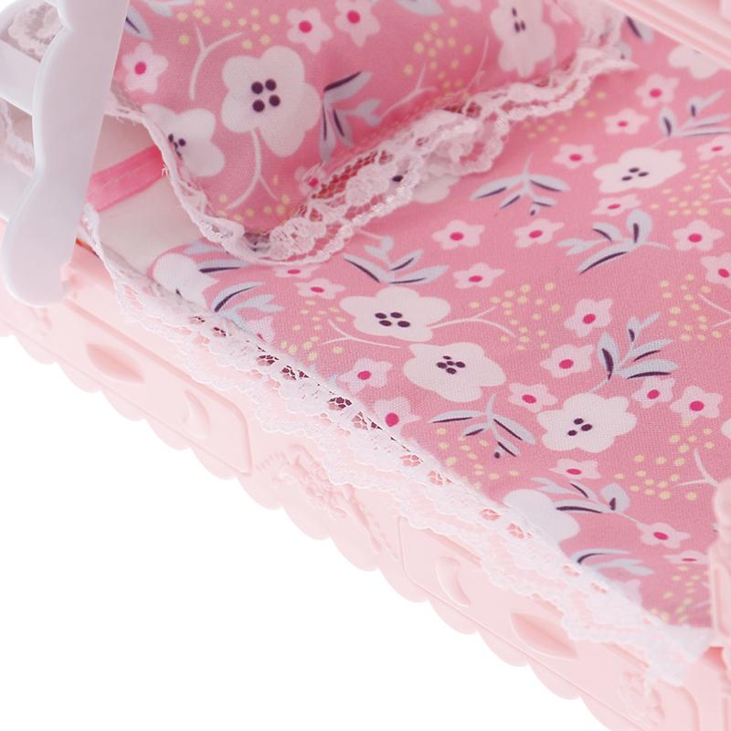16Cm Doll Bunk Bed Toy Accessories Quilt Pillow House European Princess Bed