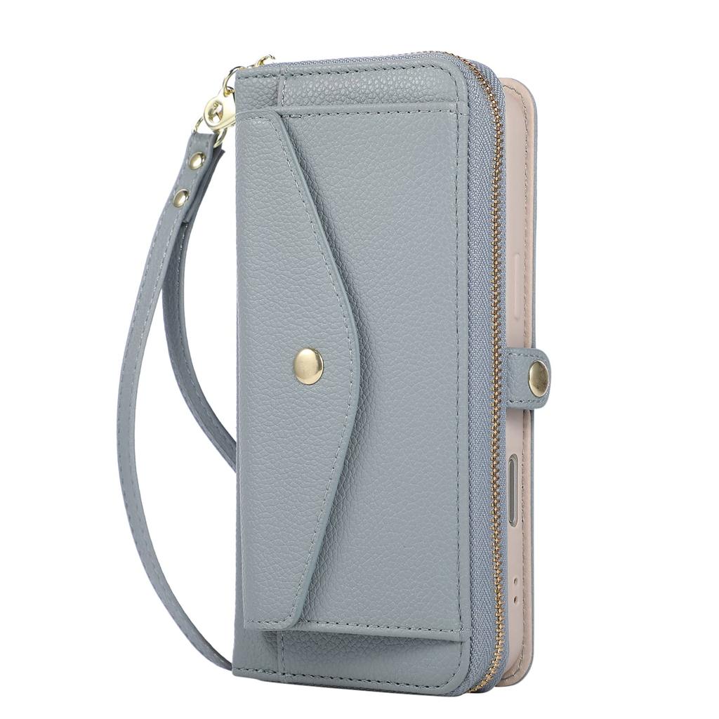 Custodia a Portafoglio a Tracolla WEFOR per Samsung Galaxy S26 S25 Edge S24 S23 FE S22 S21 S20 Ultra, Tracolla Porta Carte Cavalletto Specchio