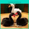 Black Cute And White Swan Doll Couple Animal Plush Toy Doll Gift Childrens