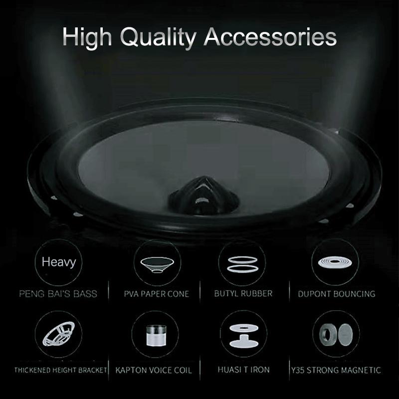 Yh-600 6 collu skaļrunis Automašīnas stereo audio koaksiālais skaļrunis Audio 600W Automašīnas audio piederumi Pilna frekvence
