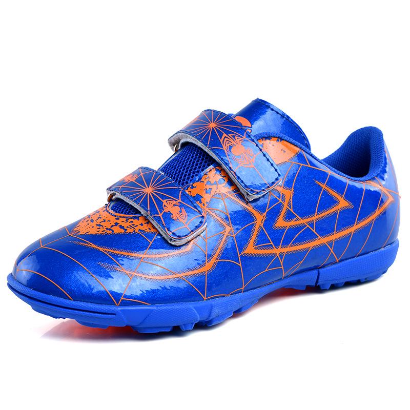 

Новые низкие детские футбольные бутсы с эффектом сломанных ногтей, мужские тренировочные спортивные бутсы большого размера, футбольные бутсы для интернет-магазина, нескользящие и дышащие 35 синий