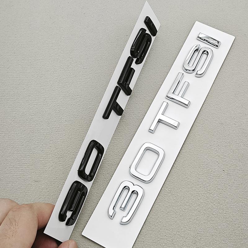 3D ABS Chrome Black Car Styling 30 35 TFSI Rear Trunk Badge Emblem For GW4 A3 8V A4 B9 30TFSI 35TFSI Auto Exterior Accessories6DS