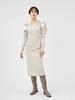 FRAY ID. Damen Taftband Enges Kleid FWFO224508 BEG 0