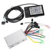 24V 36V Vandeniui atsparus LCD ekrano skydelis Elektrinio dviračio paspirtuko valdiklio rinkinys (1#24V 36V)