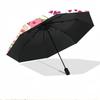 Strawberry Shortcake Print Automatic Open Close Umbrella, Portable Foldable Umbrella, for Outdoor Commute Camping Trip, Ideal Birthday Gift