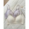 Hollow Seamless Push Up Gathering Bra For Women Comfortable Fixed Cup Breast Support