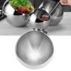 Buffet Sauce Bowl Seasoning Bowl Stainless Steel Hot Pot Restaurant Seasoning Container Sauce Pot with Base Silver Desktop Bowl