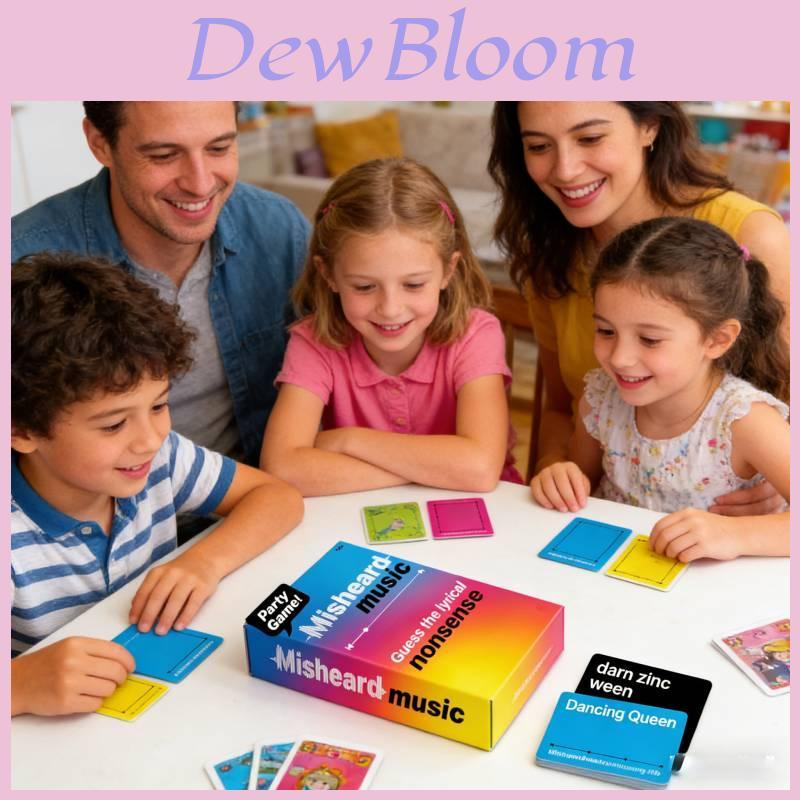 Misheard Music Guess The Lyrical Nonsense Party Card Game For Family And Friends Play