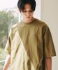 JEMUT Louis Boxy Short Sleeve T-Shirt Olive Khaki Kjst2411
