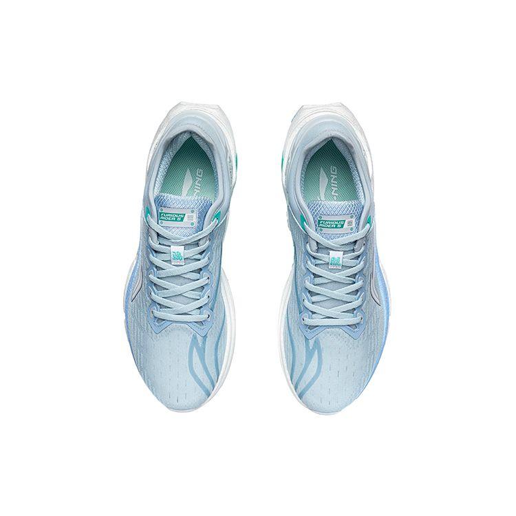 Li Ning Fierce Steed 5 Comfortable Non-Slip Wear-Resistant Low-Top Casual Shoes Men sneakers Light-Blue ARZR001-6