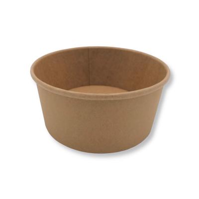 Brown Kraft Paper Bowl Container For Soup Salad Eco 500Ml 50Pcs