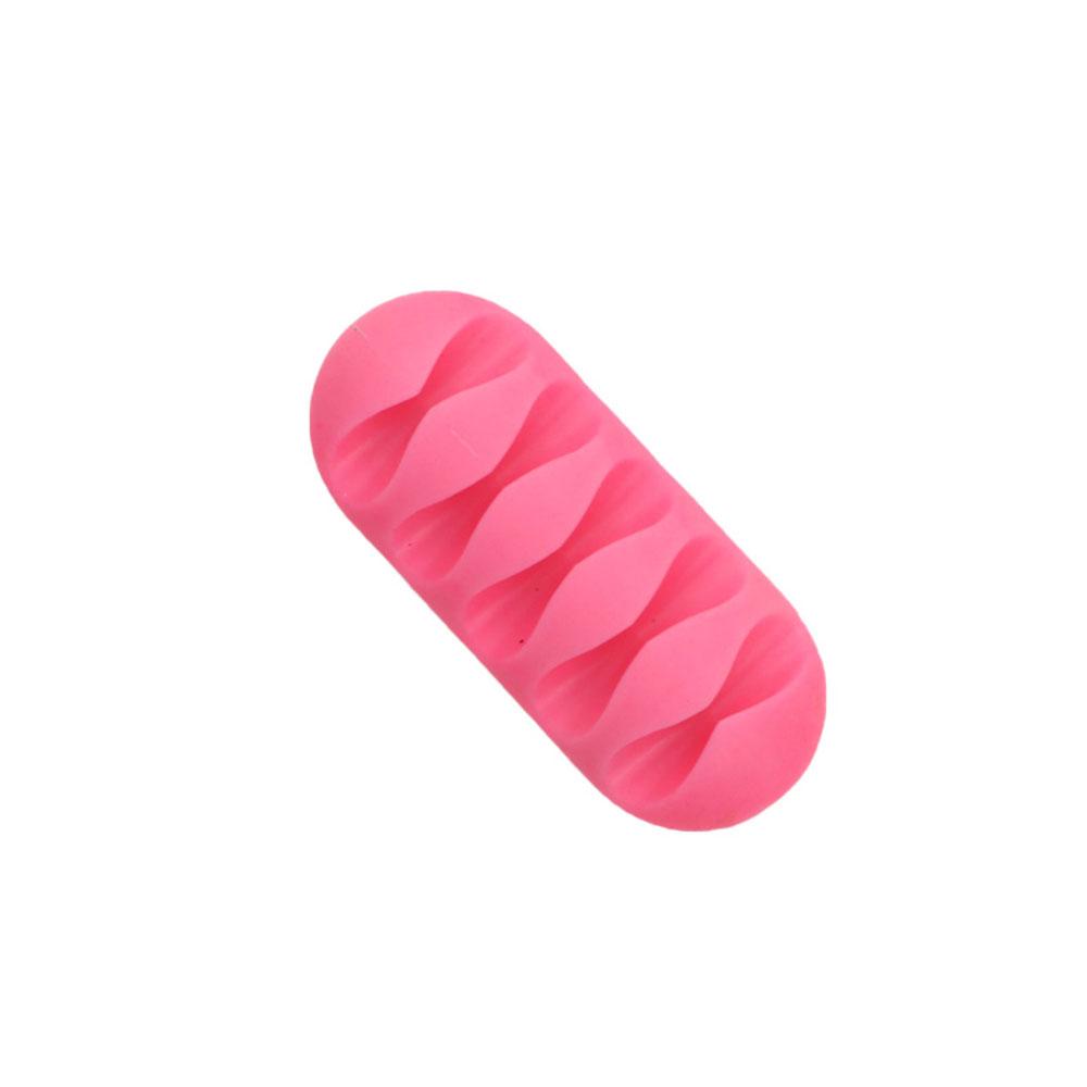 

Silicone world Cable Winder Organizer Cable Clip Desk Tidy Organiser Wire Cord USB Charger Cord Holder Organizer Holder Secure розовый