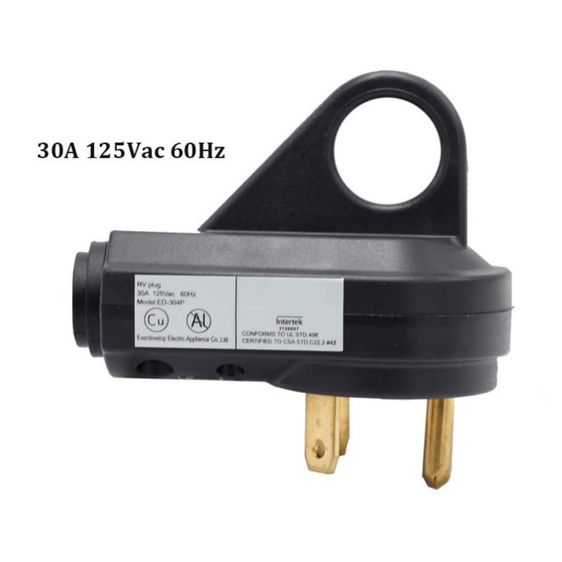 30Amp 125V Car Replacement Power Outlet Connectors With Metal Housing ABS Components For Camping Vehicles Power Supply