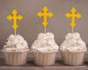 Darling Souvenir| Christening Baptism Cupcake Toppers| Dessert Decorations - Pack Of
