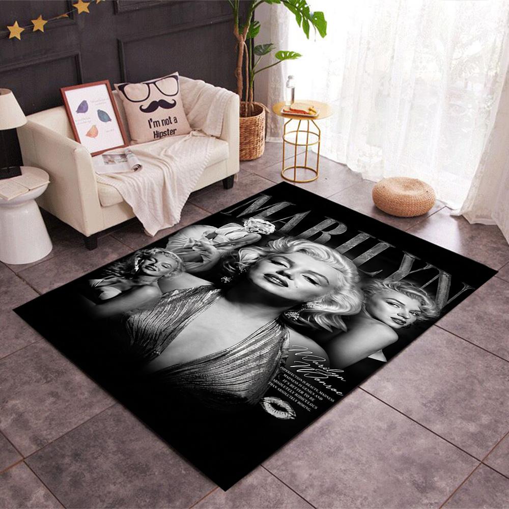 Tappeto da Pavimento Iconico Poster Marilyn Monroe Tappeto per Ufficio Perfetto per Ingresso Studio Soggiorni Camere da Letto Tappeto Antiscivolo Decorazione Ufficio Anime