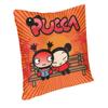 Pucca Modern Throw Pillow Cover Home Decorative Cartoon Character Cushion Case Double-Sided Printing Outdoor Cushion Pillowcases