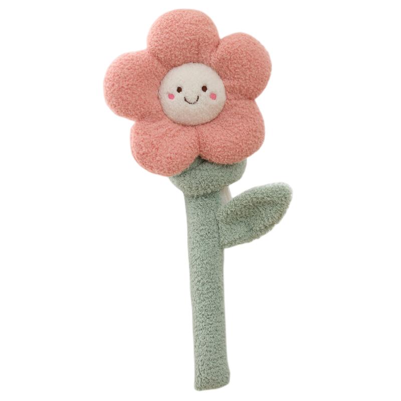 

Улыбающиеся подсолнухи Подхваты для штор Многофункциональная плюшевая игрушка Украшение для детской комнаты Pink White