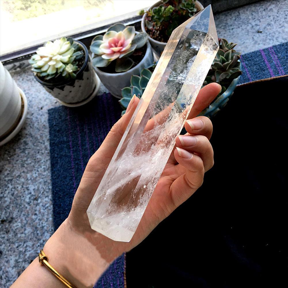 15Cm 4 Pcs Genuine Natural Crystal Point Wands Hexagonal Prism Obelisks With Unique Mineral Veins Amethyst Obsidian Labradorite