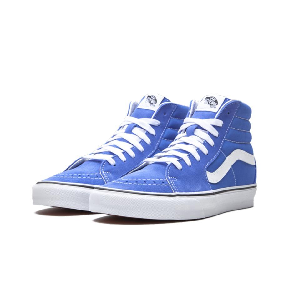 Vans Sk8 Plátěné Trendy Ležérní Tlumící Nárazy Odolné Lehké Prodyšné Vysoké Skate Boty Unisex Tenisky Světle Modrá VN0A4U3C1UJ