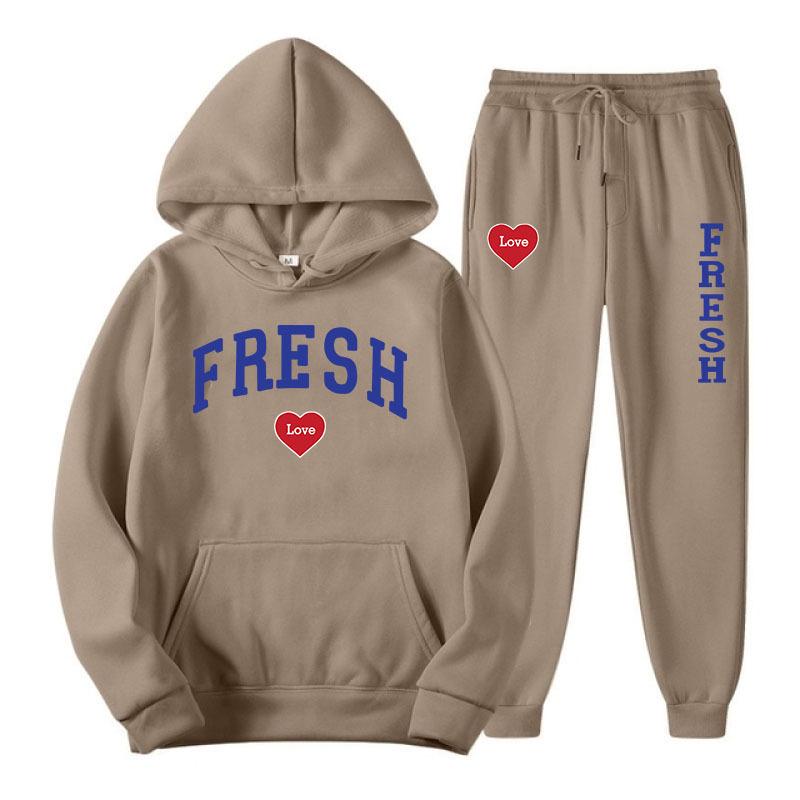 2025 Cross Love Heart Print Y2K Hoodie Sweatshirt Pullover - Plus Velvet Thickened Style