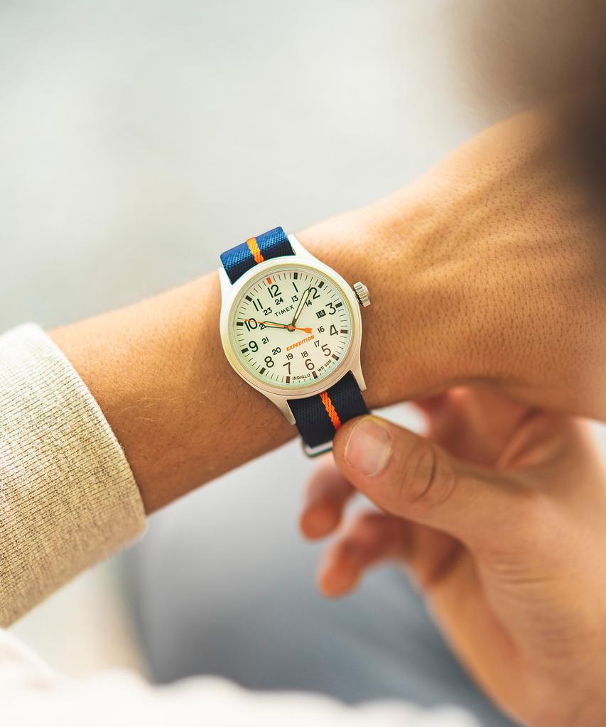Taimaegseu Expedition Sierra Indiglo Fabric Luminous Watch 40Mm
