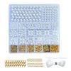 DIY Perlen Set DIY Schmuckherstellung Perlen Abstandshalter Perlen ABS Material für DIY Schmuck