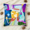 MUSIC Game GGeometry Dash Doublesided Printed Square Decorative Cushion Cover for Sofa Living Room Home Decor