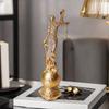 Skulptur Gerechtigkeit Fairness Justitia Dame Statue Göttin der Gerechtigkeit und Fairness Schreibtischornament für Wohnzimmer Schlafzimmer